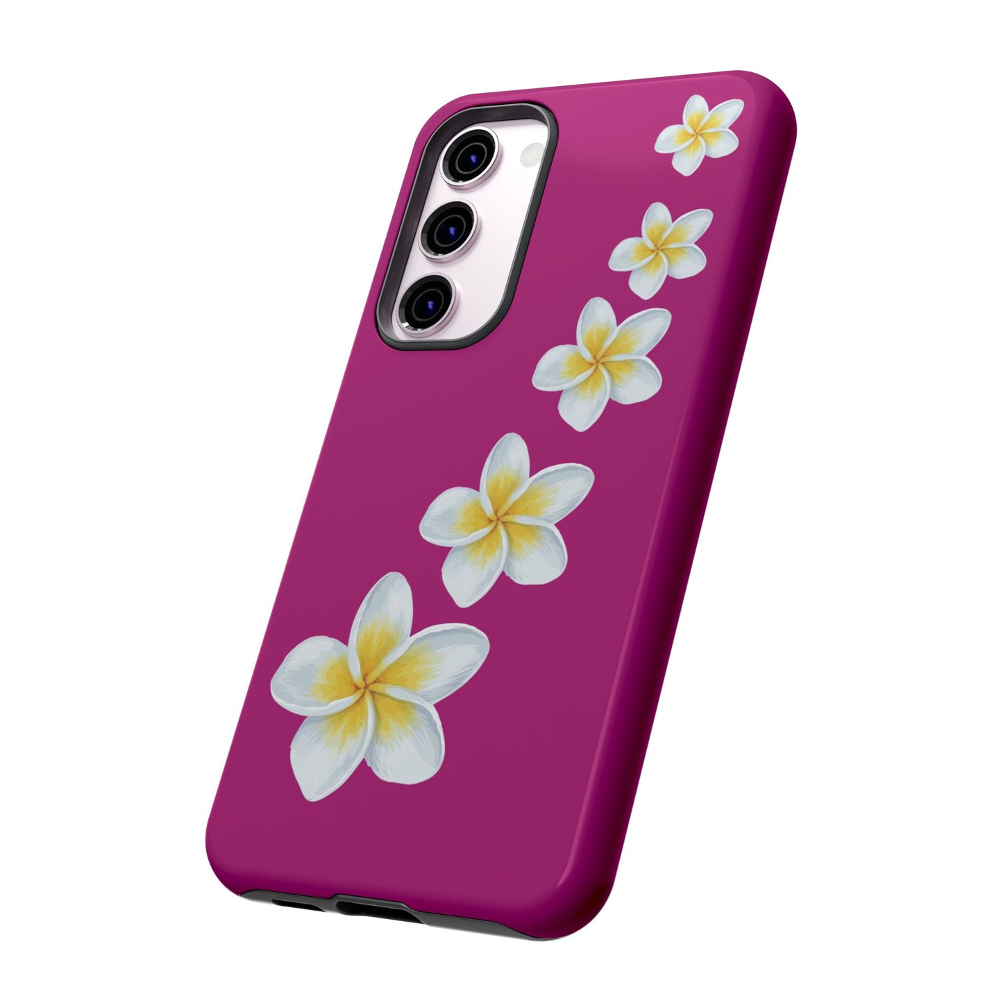 Flower Me Fuchsia Durable Phone Case