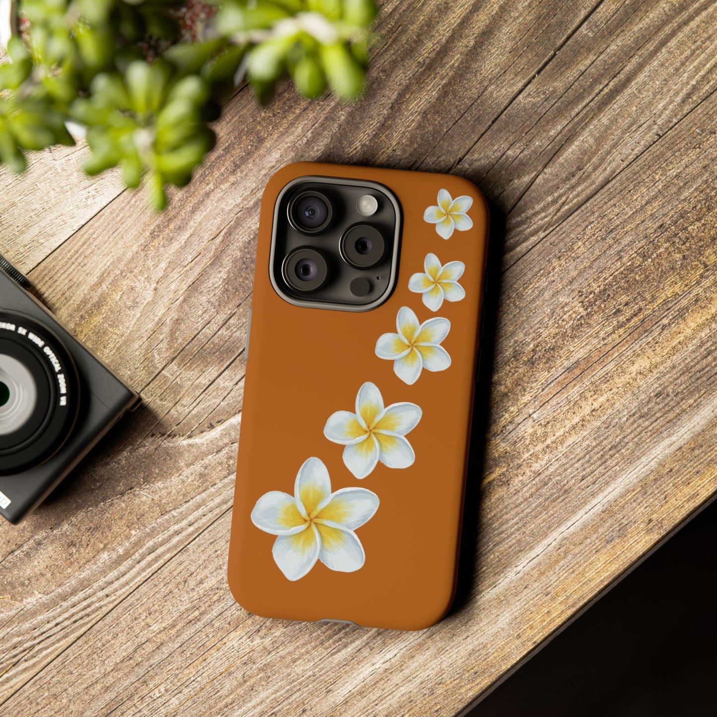 Flower Me Orange Durable Phone Cases