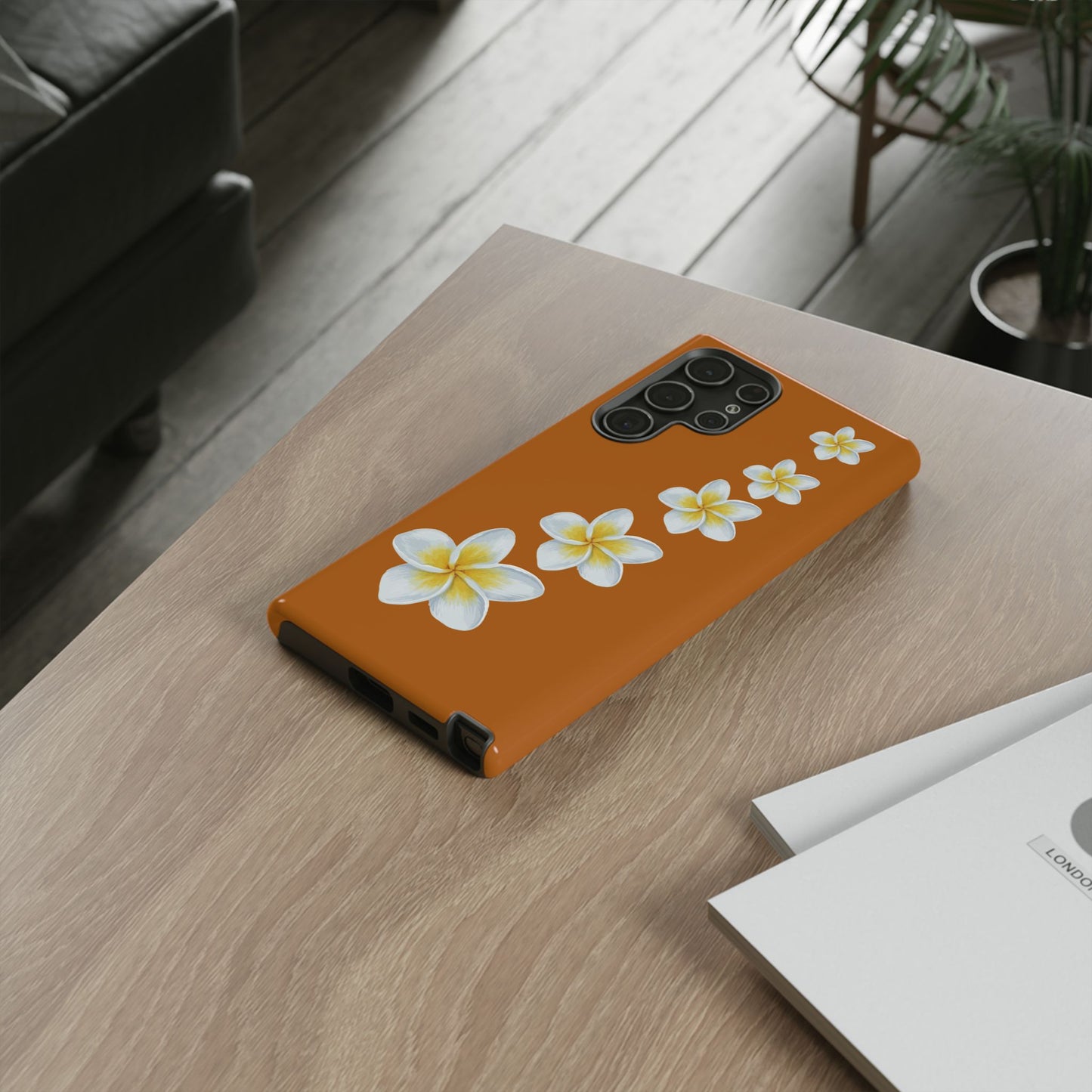 Flower Me Orange Durable Phone Cases