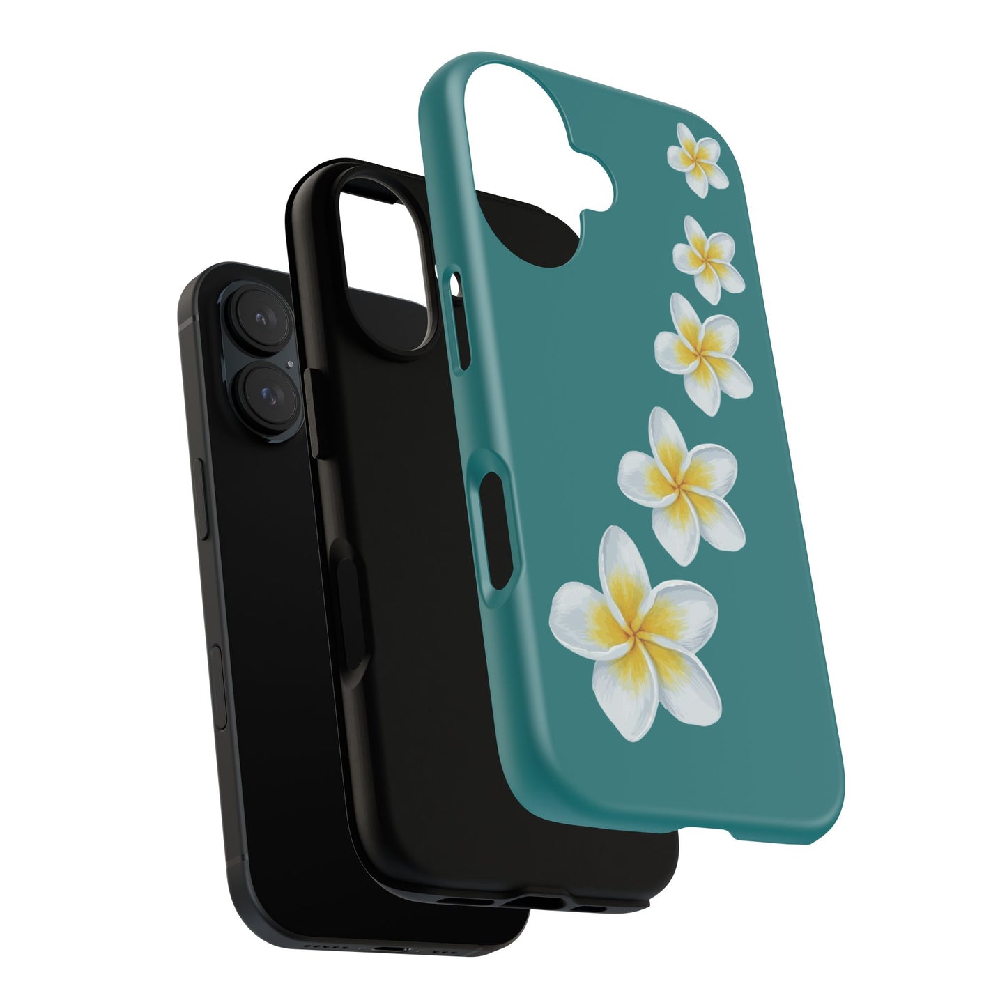 Flower Me Teal Durable Phone Case
