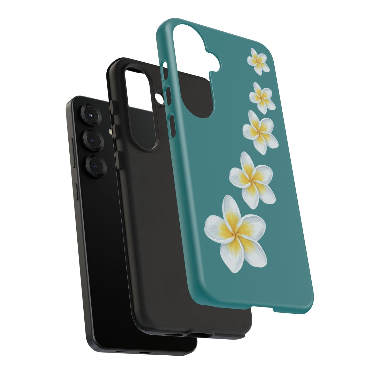 Flower Me Teal Durable Phone Case