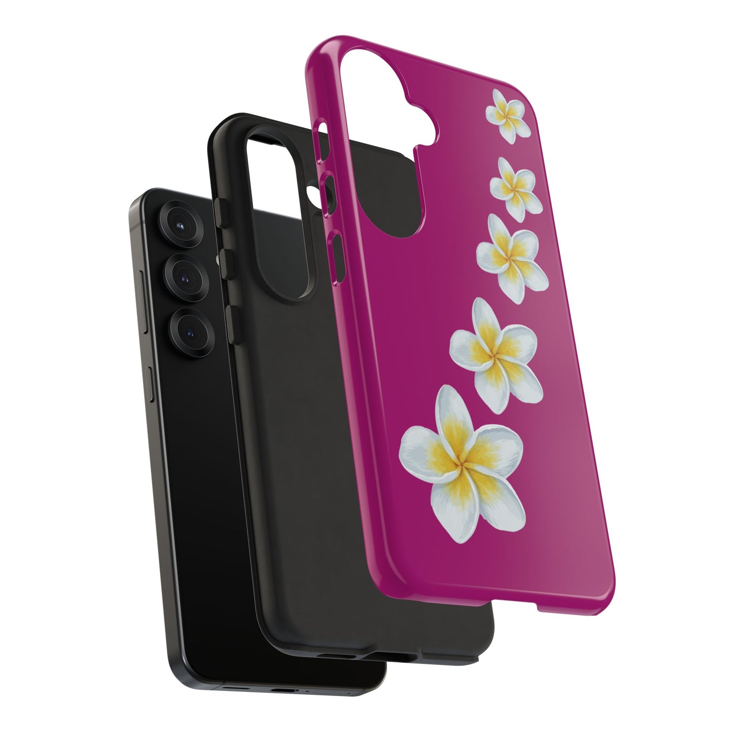 Flower Me Fuchsia Durable Phone Case