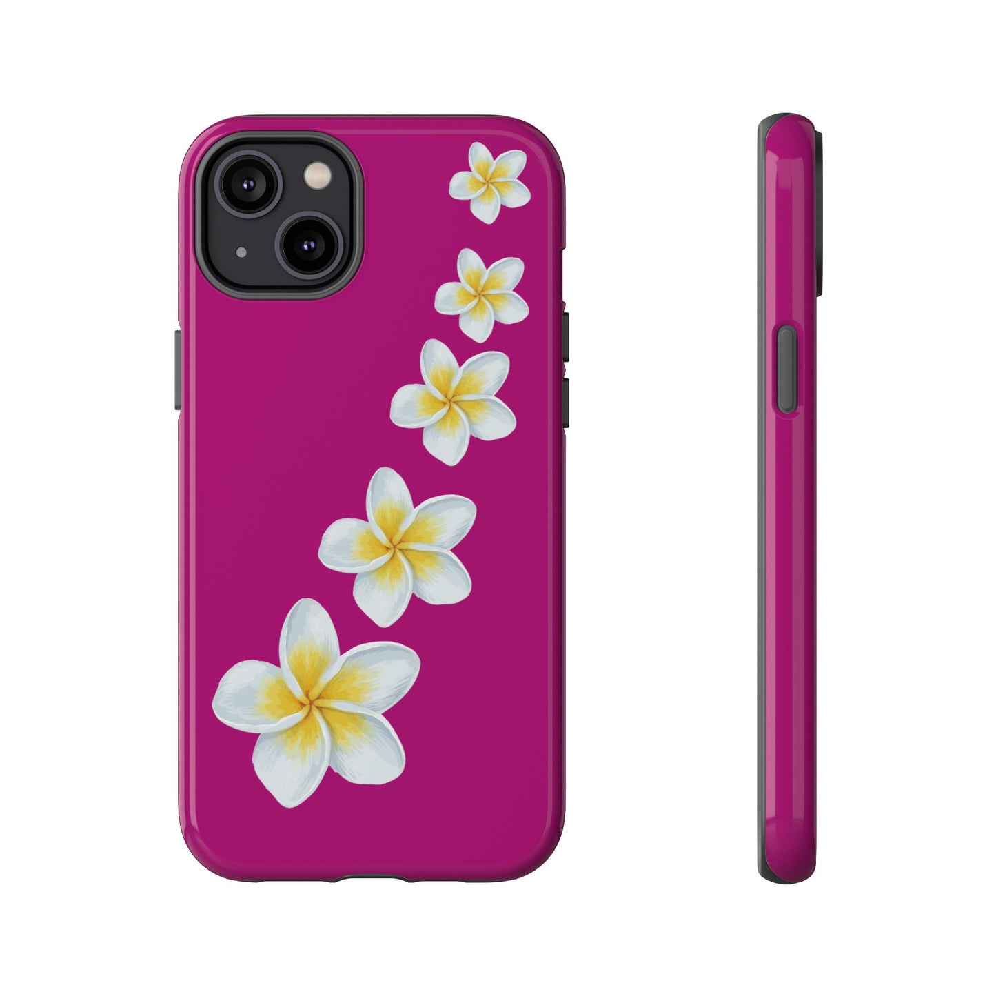 Flower Me Fuchsia Durable Phone Case