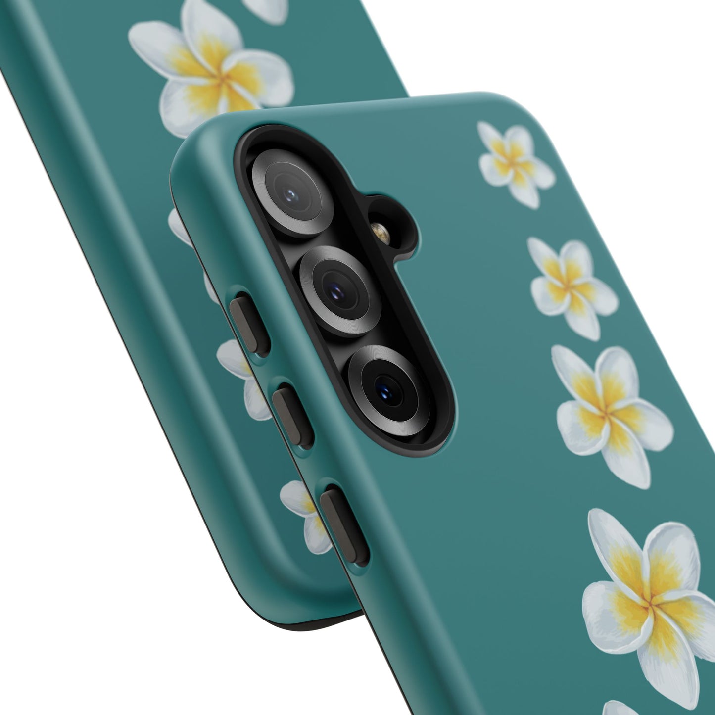 Flower Me Teal Durable Phone Case