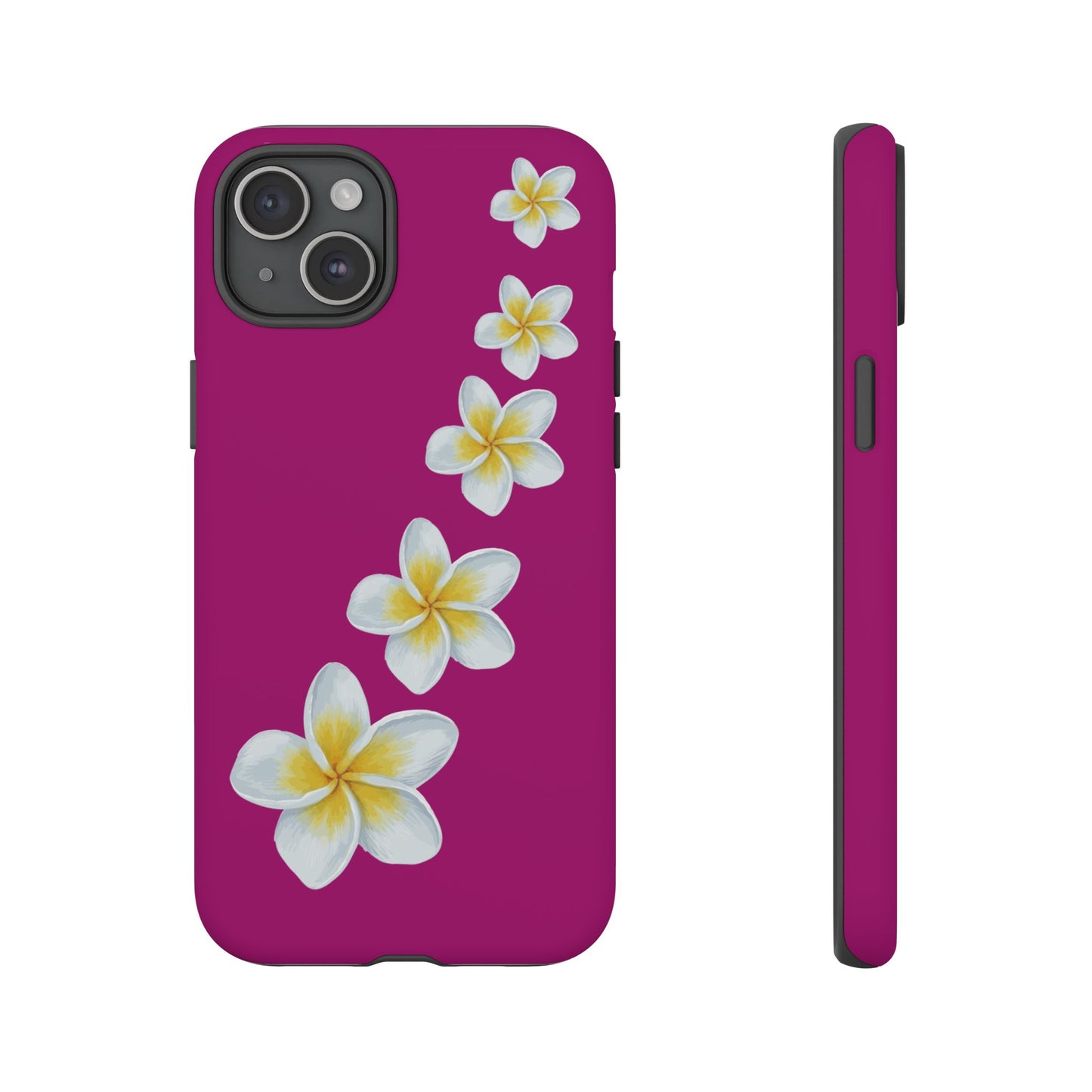 Flower Me Fuchsia Durable Phone Case