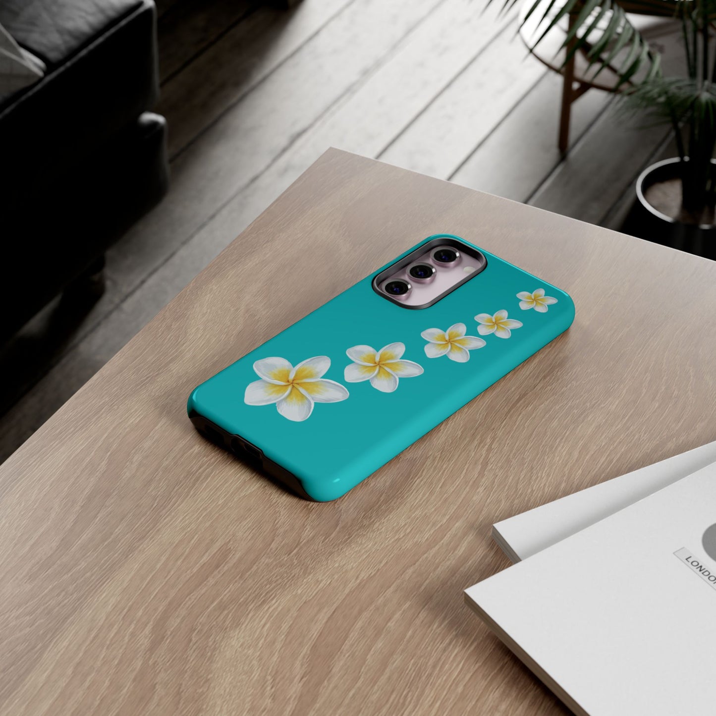 Flower Me Blue Durable Phone Case