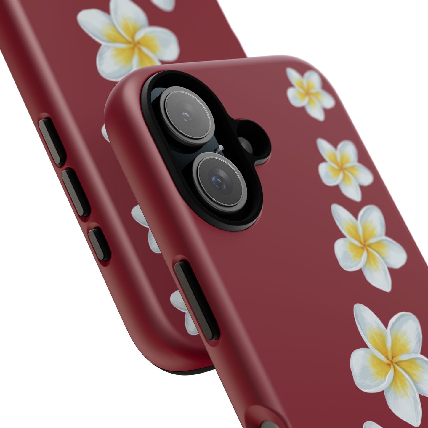 Flower Me Burgundy Durable Phone Case