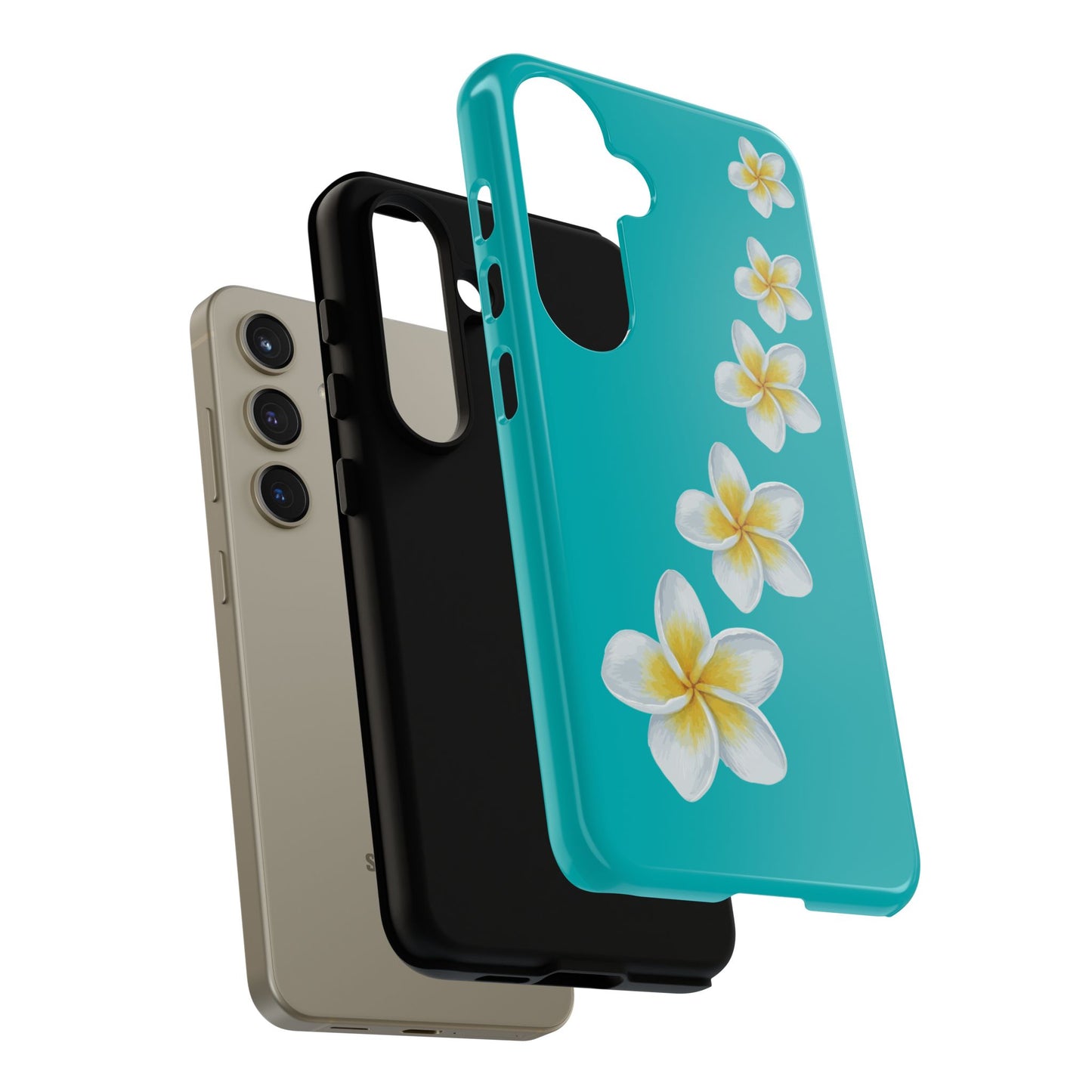 Flower Me Blue Durable Phone Case