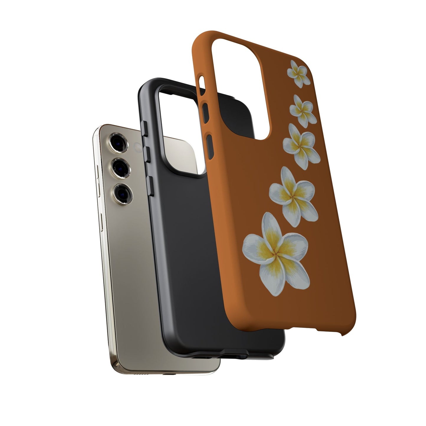 Flower Me Orange Durable Phone Cases