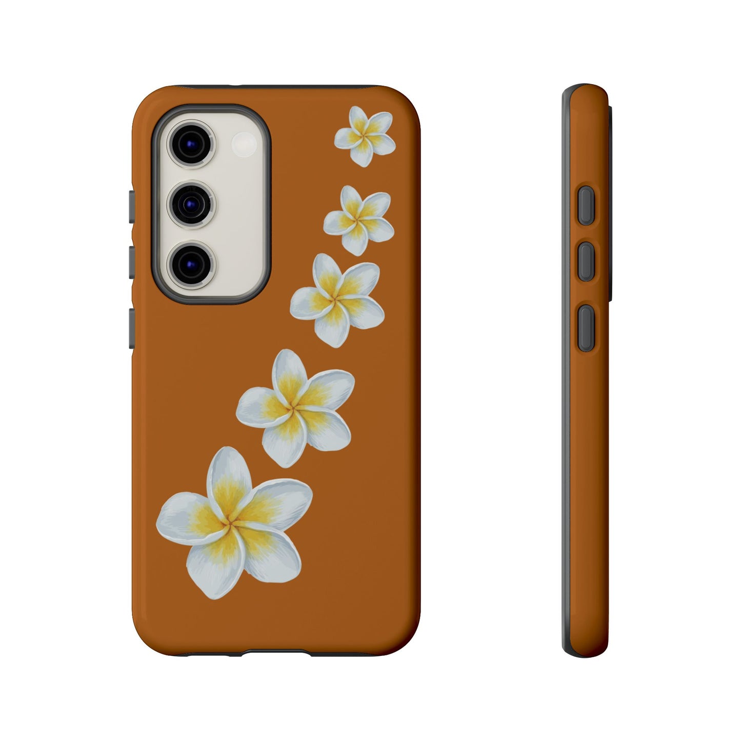 Flower Me Orange Durable Phone Cases