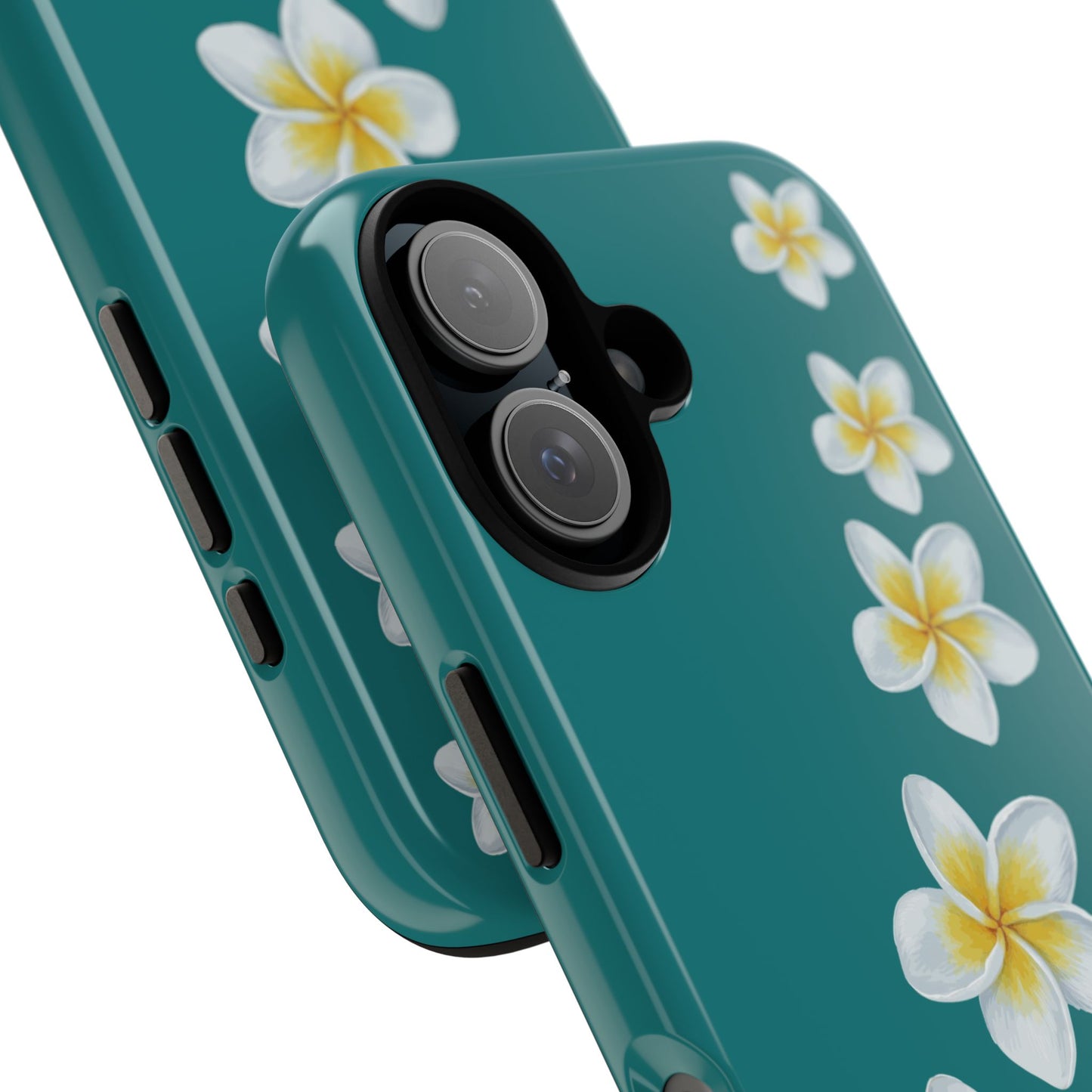 Flower Me Teal Durable Phone Case
