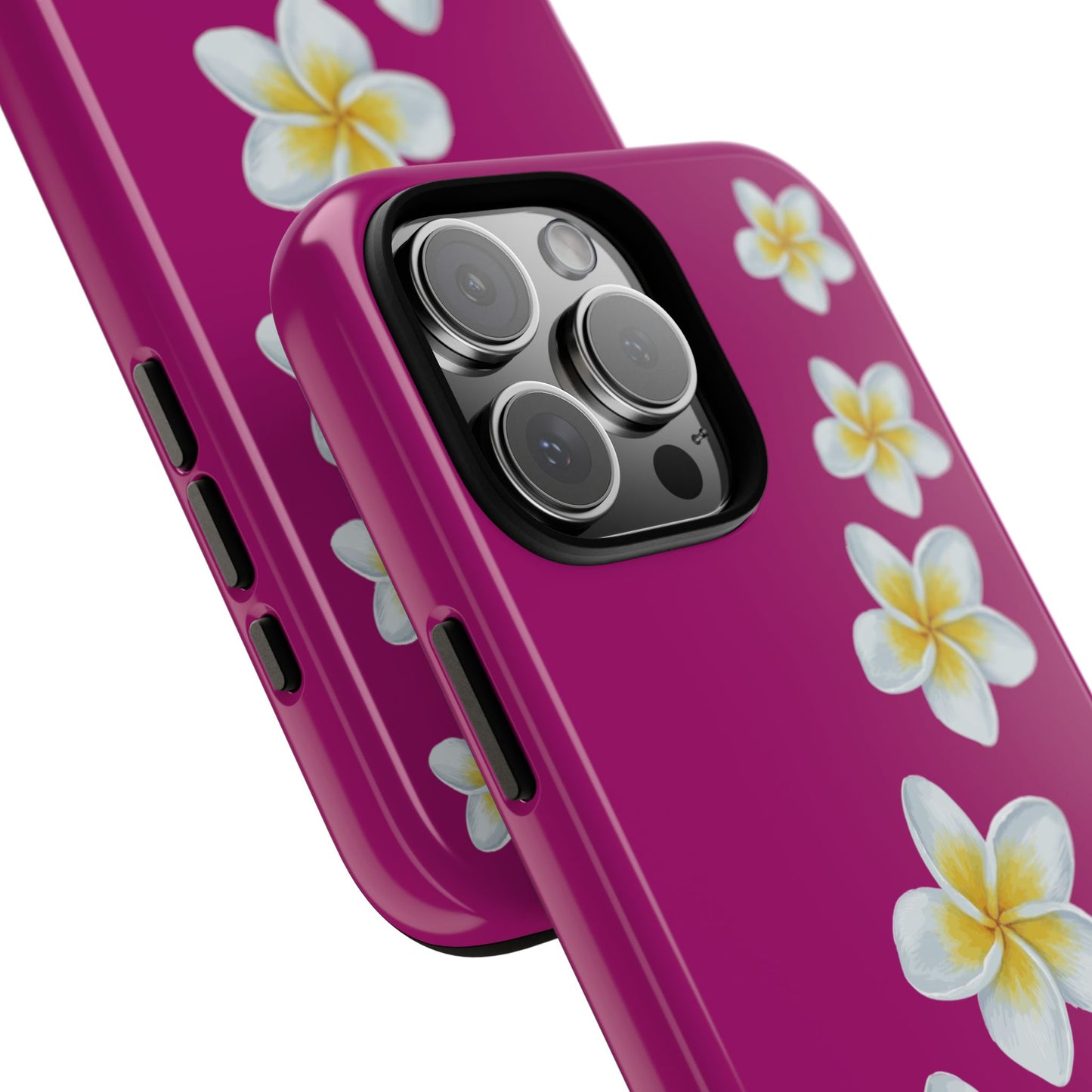 Flower Me Fuchsia Durable Phone Case