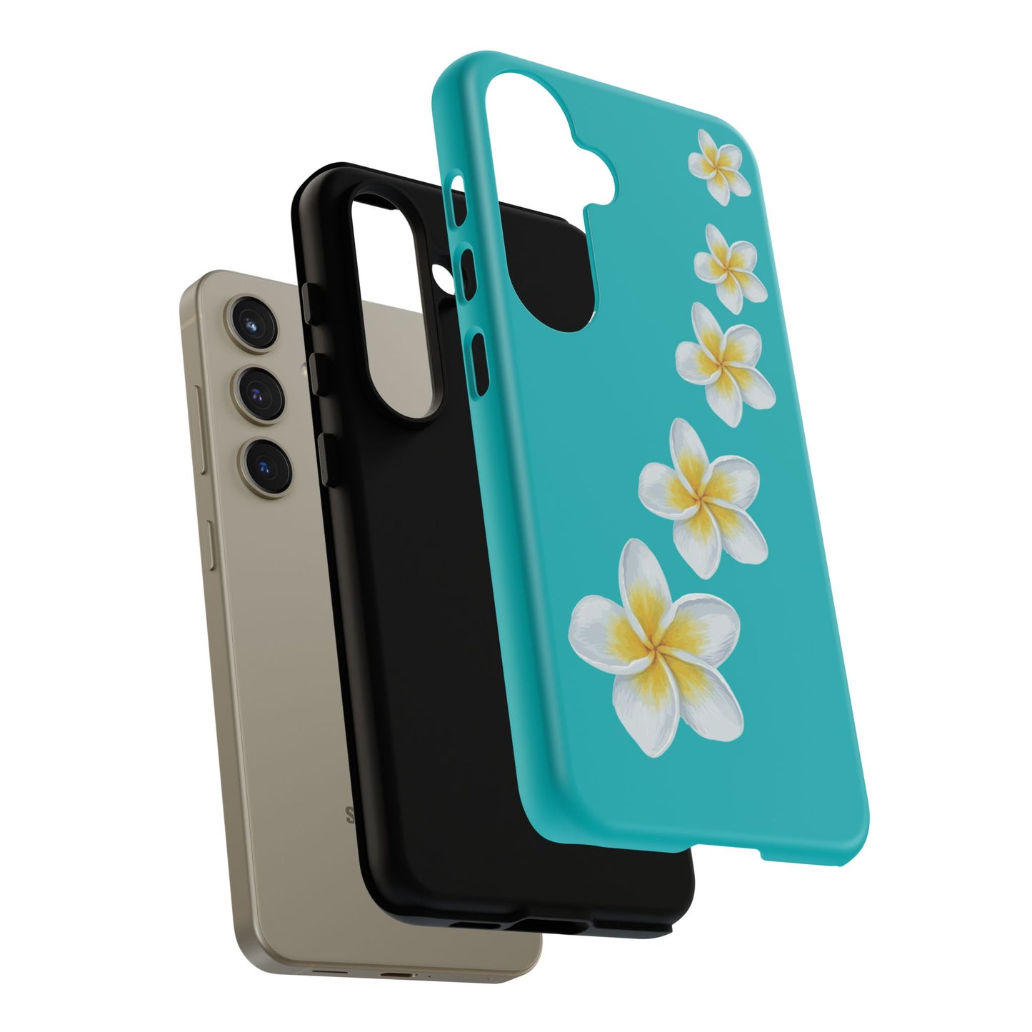 Flower Me Blue Durable Phone Case