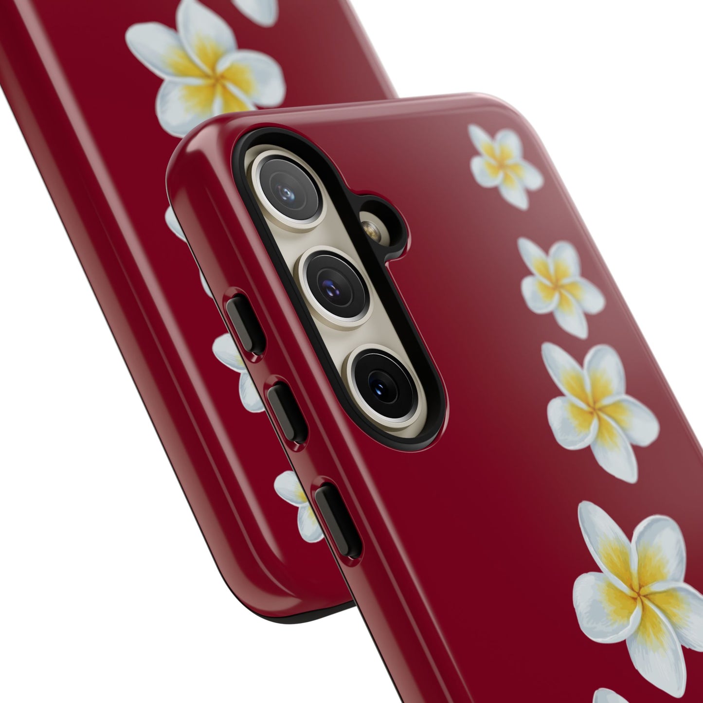 Flower Me Burgundy Durable Phone Case