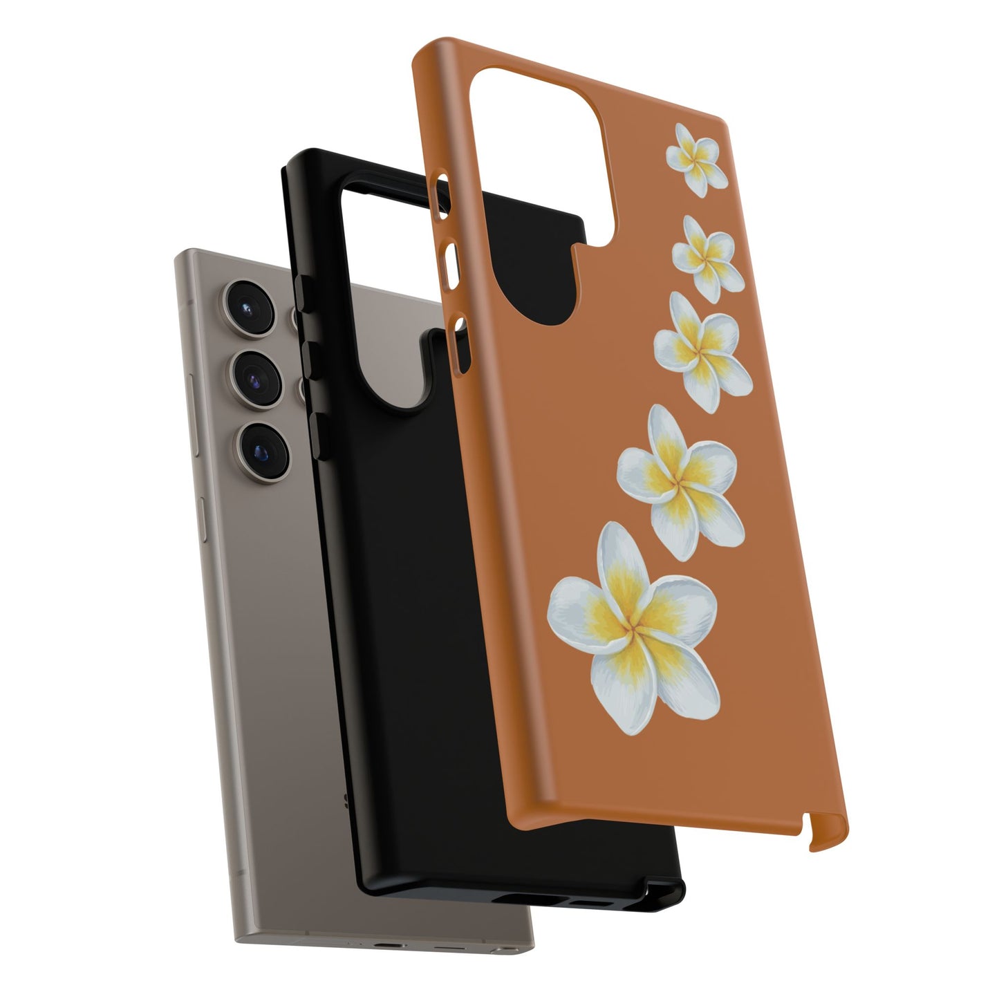 Flower Me Orange Durable Phone Cases