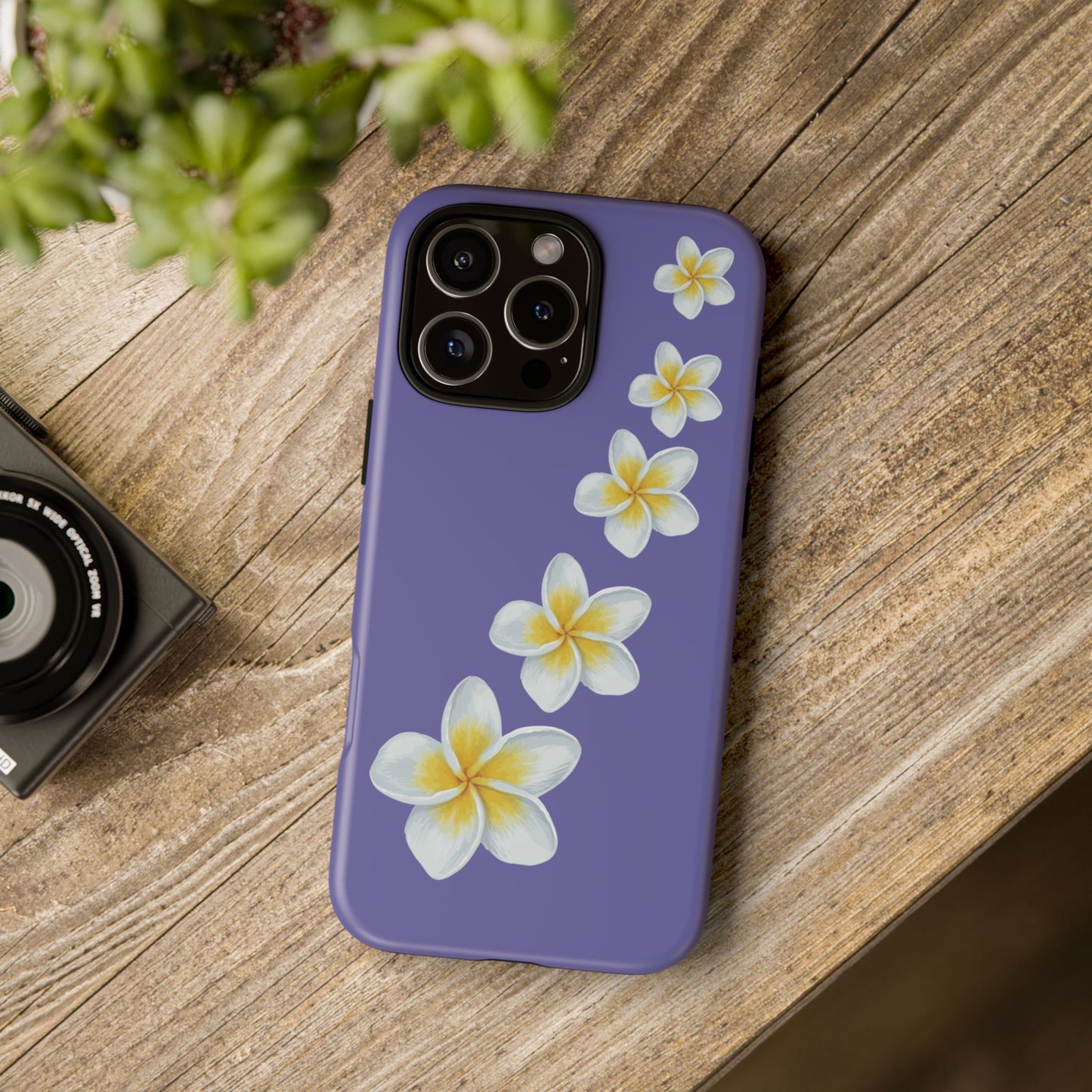 Flower Me Indigo Durable Phone Case