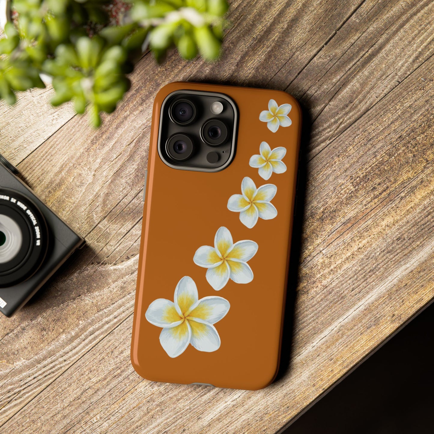 Flower Me Orange Durable Phone Cases