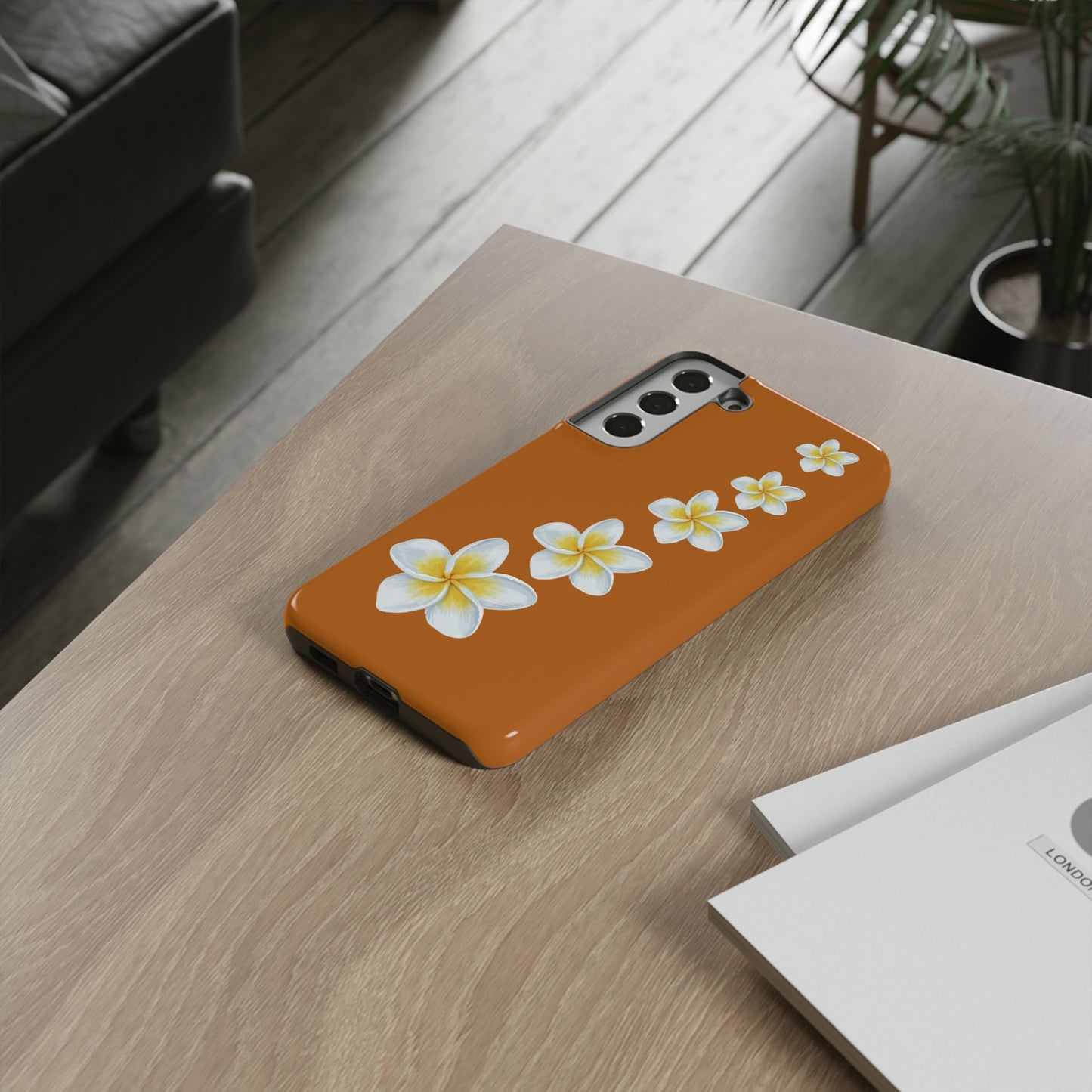 Flower Me Orange Durable Phone Cases