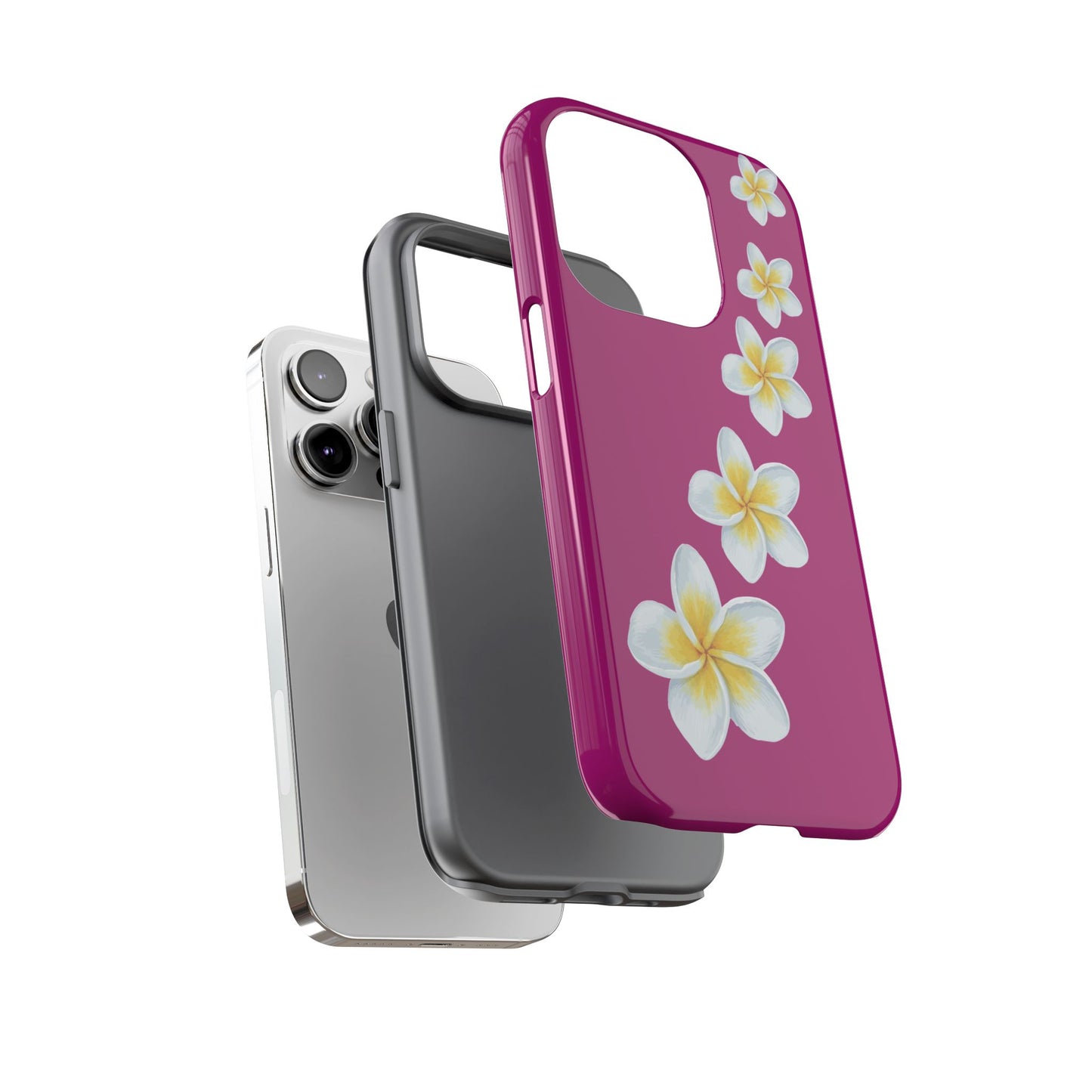 Flower Me Fuchsia Durable Phone Case