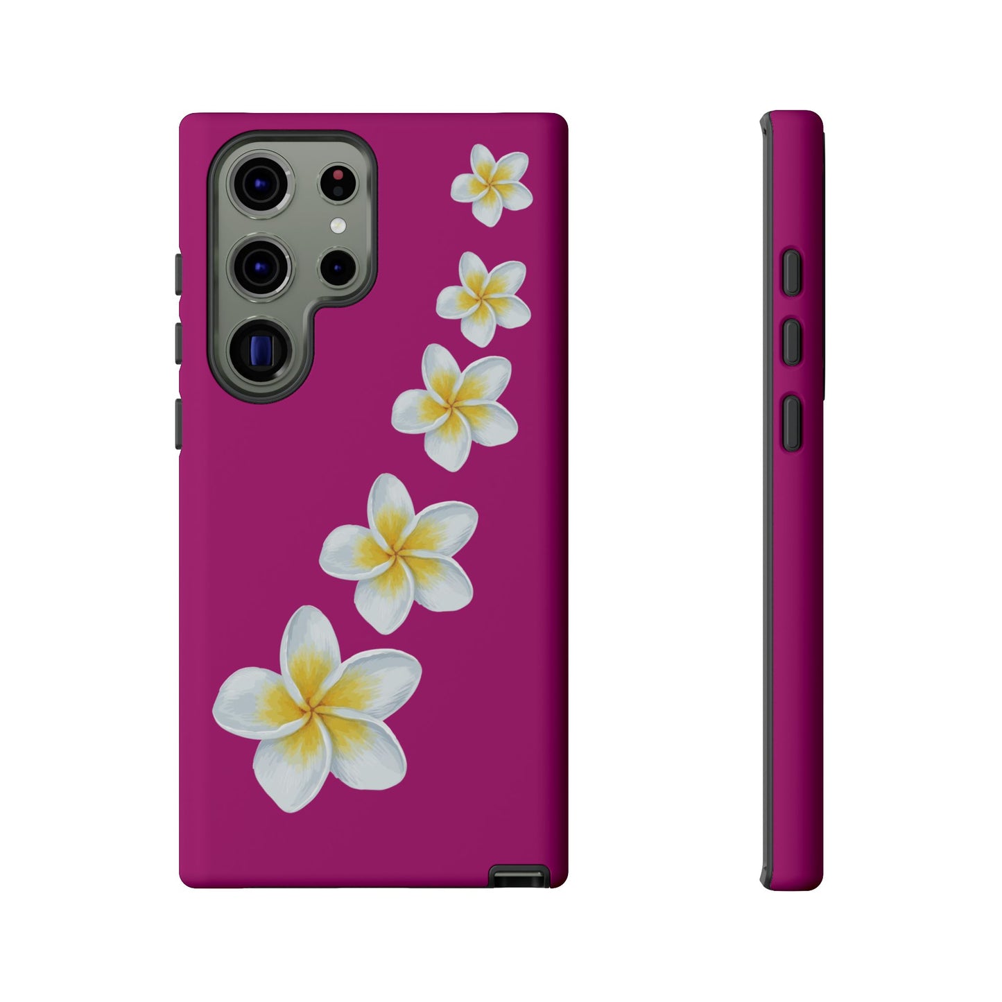 Flower Me Fuchsia Durable Phone Case
