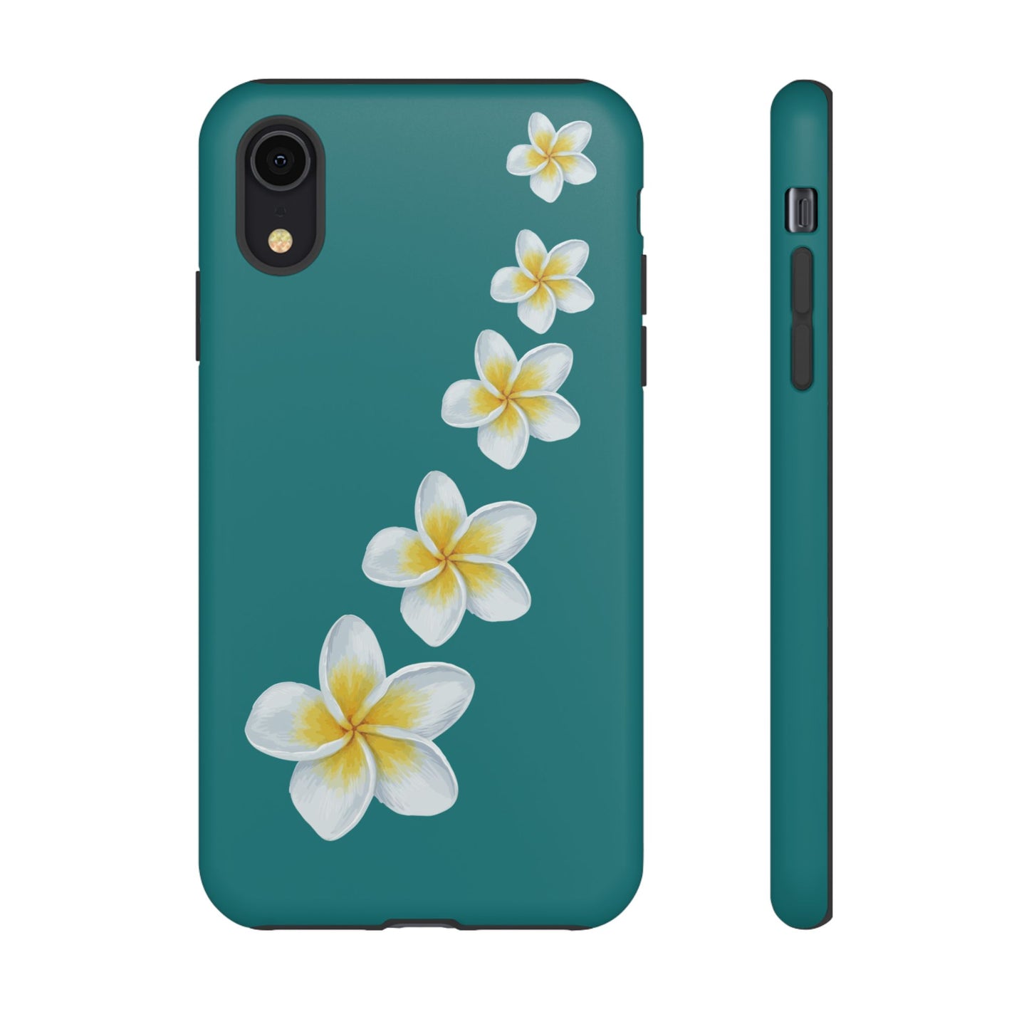 Flower Me Teal Durable Phone Case