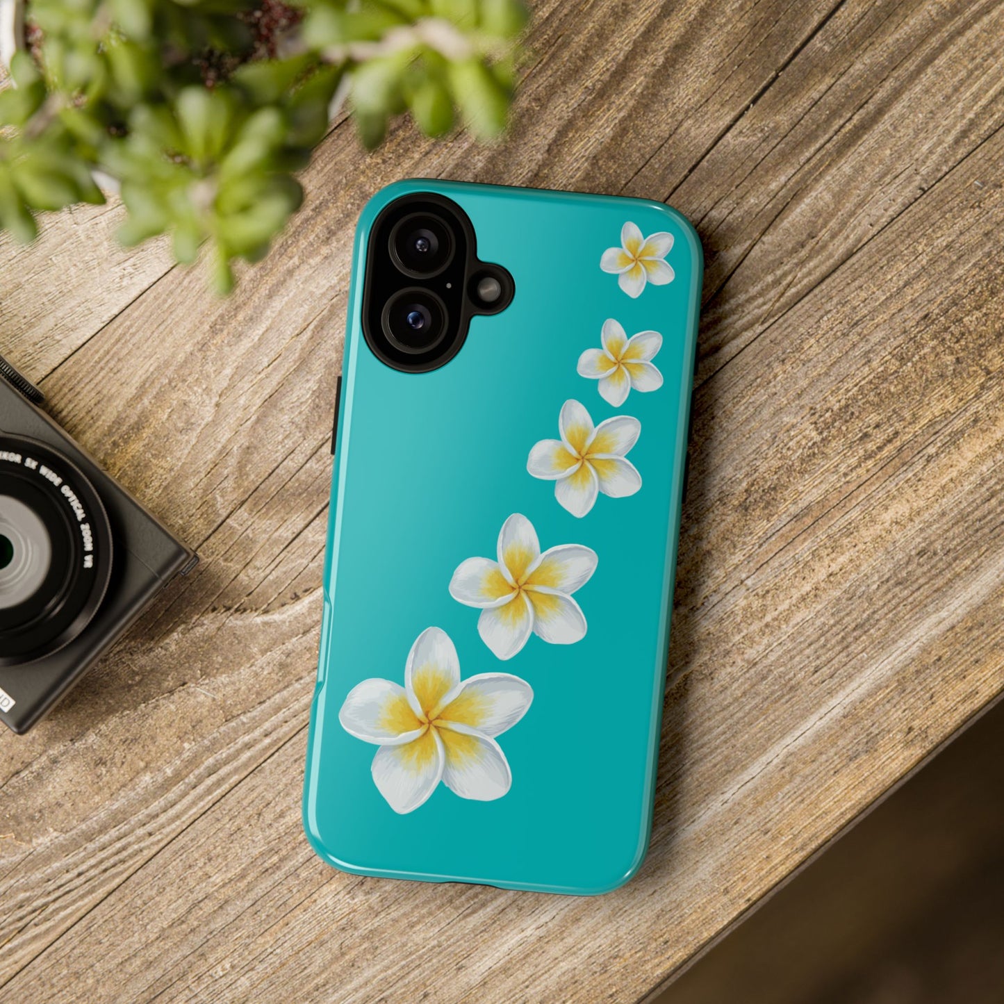 Flower Me Blue Durable Phone Case