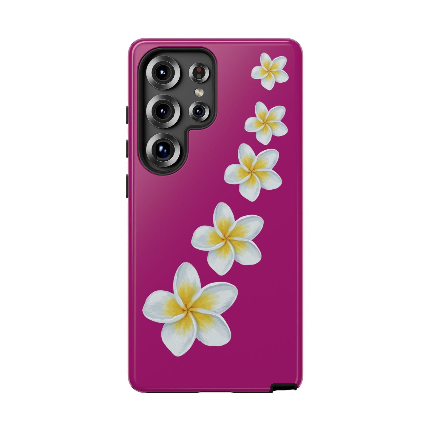 Flower Me Fuchsia Durable Phone Case