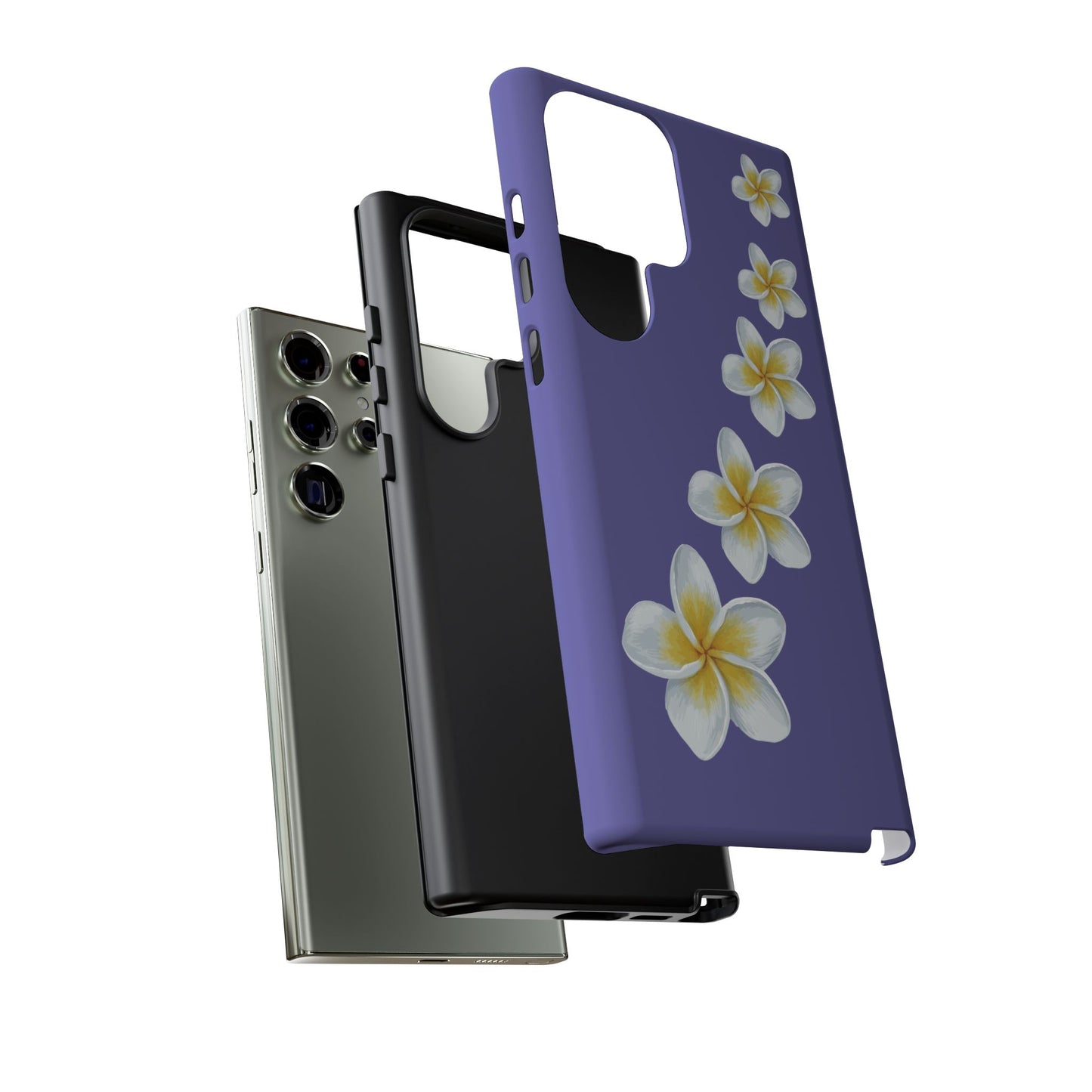 Flower Me Indigo Durable Phone Case