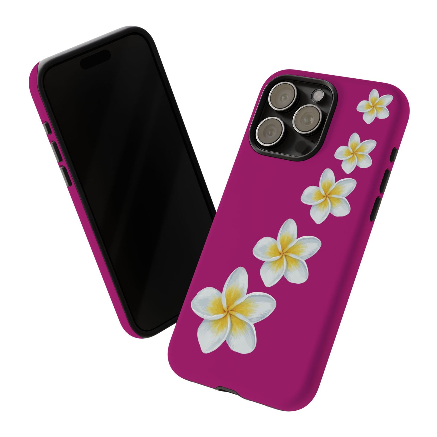 Flower Me Fuchsia Durable Phone Case