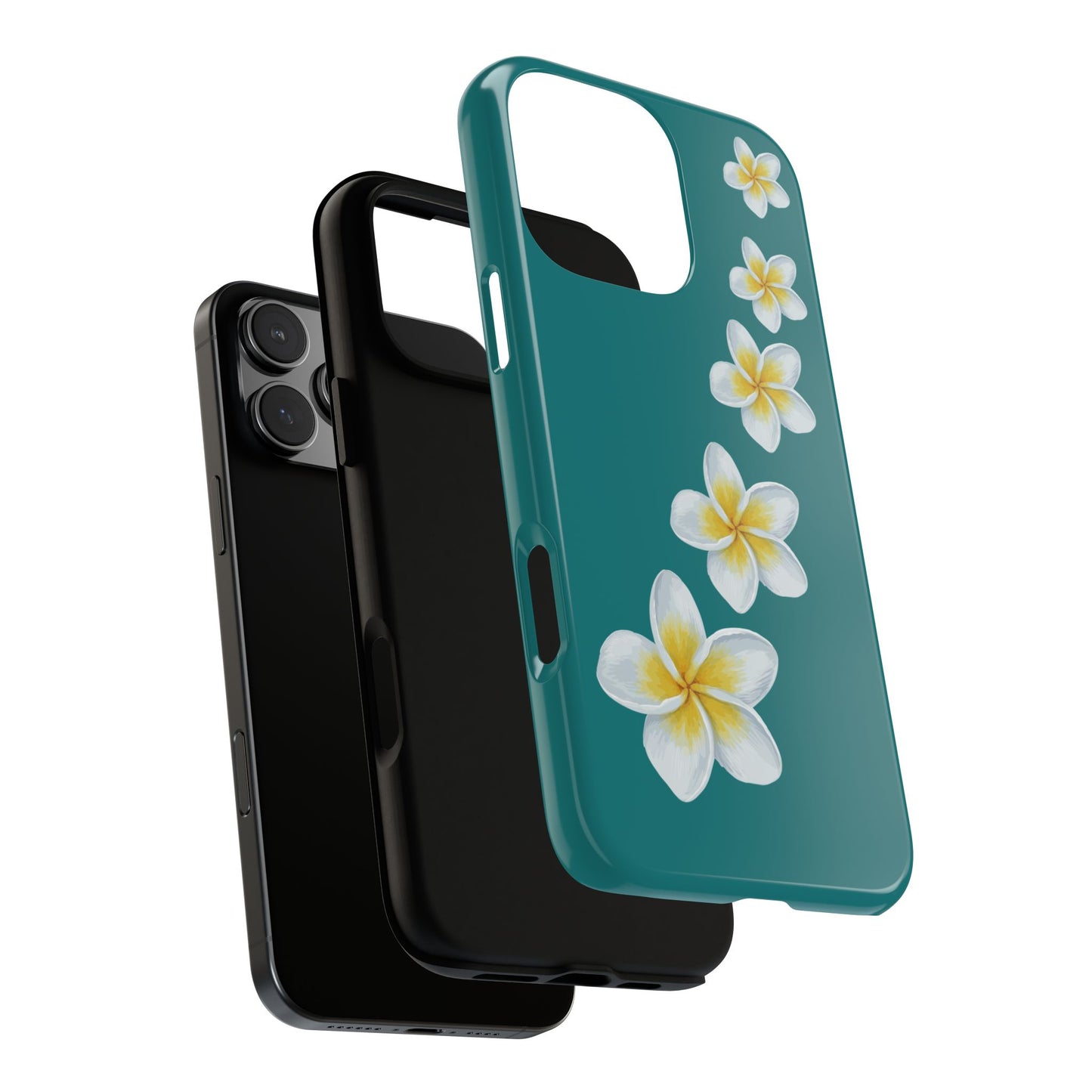 Flower Me Teal Durable Phone Case