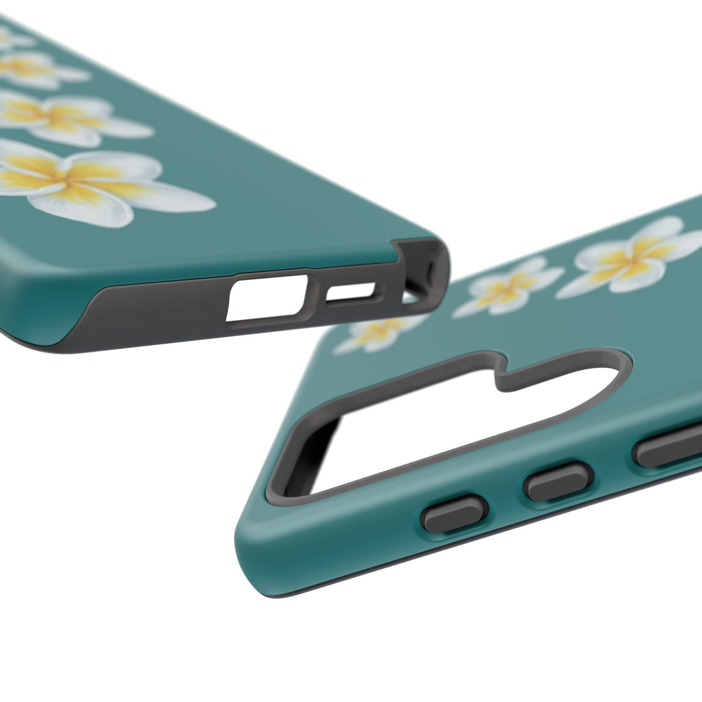 Flower Me Teal Durable Phone Case