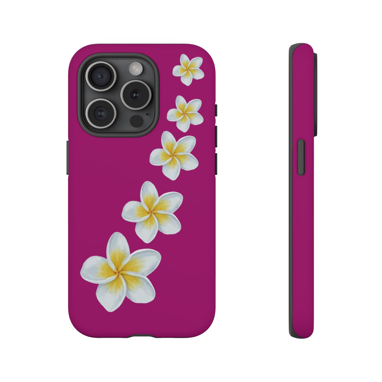 Flower Me Fuchsia Durable Phone Case