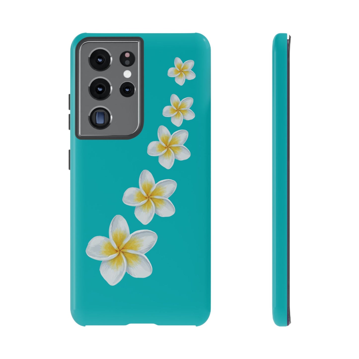 Flower Me Blue Durable Phone Case