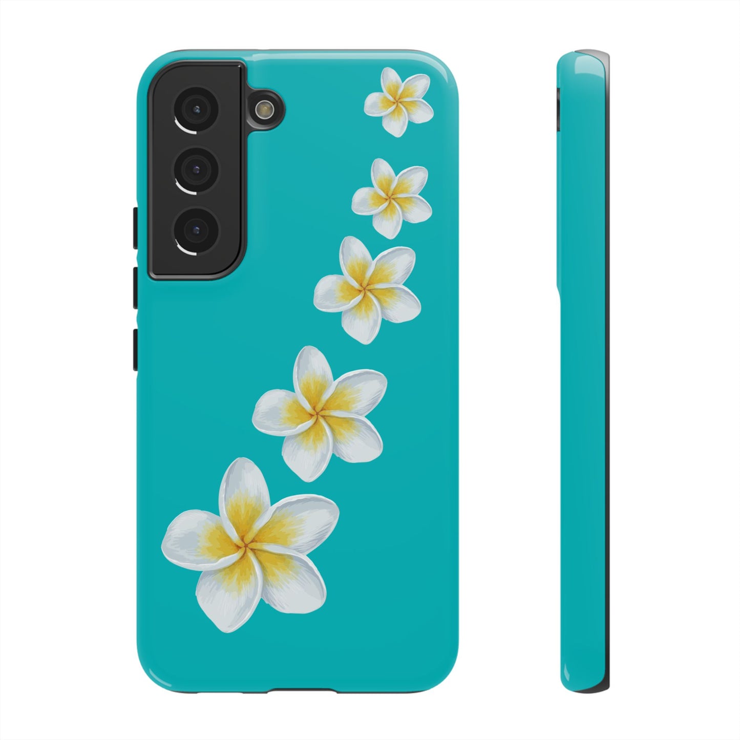 Flower Me Blue Durable Phone Case