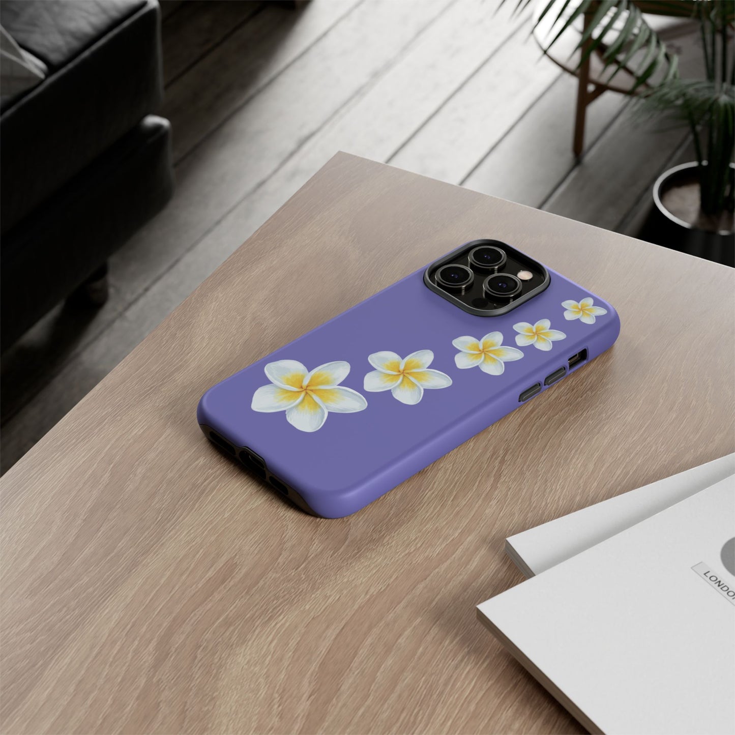 Flower Me Indigo Durable Phone Case