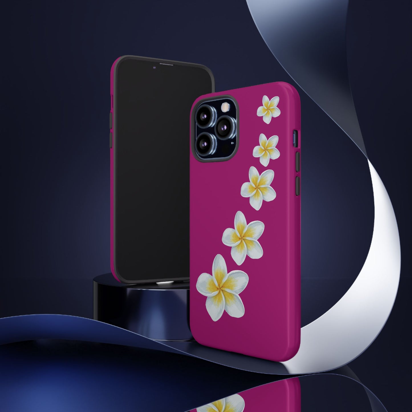 Flower Me Fuchsia Durable Phone Case