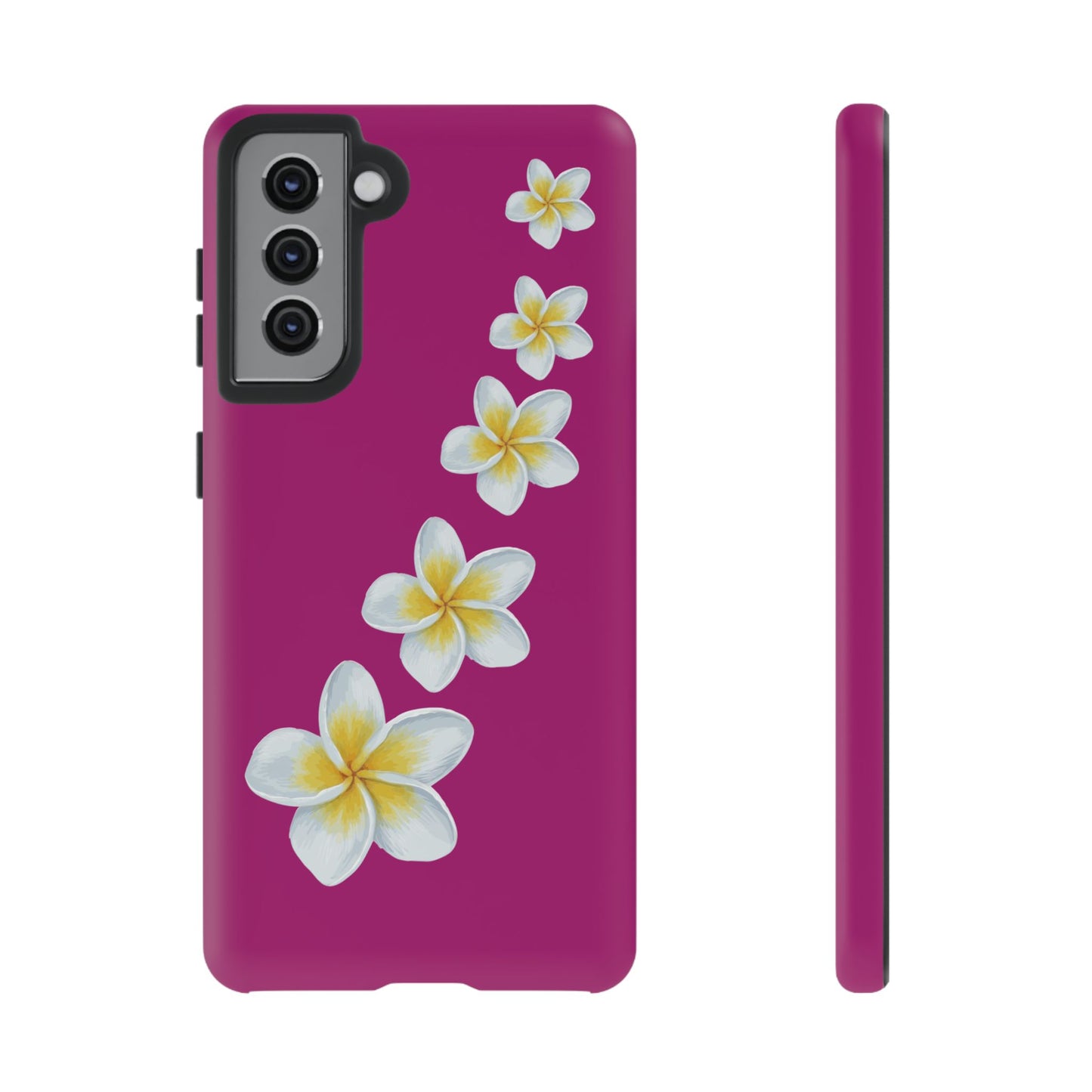 Flower Me Fuchsia Durable Phone Case