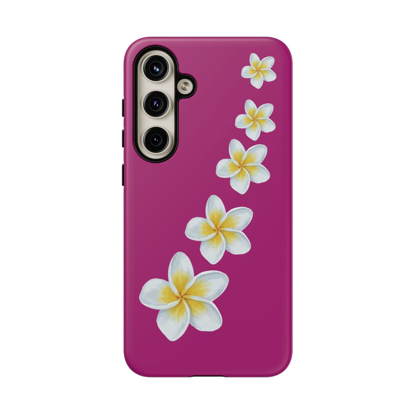 Flower Me Fuchsia Durable Phone Case