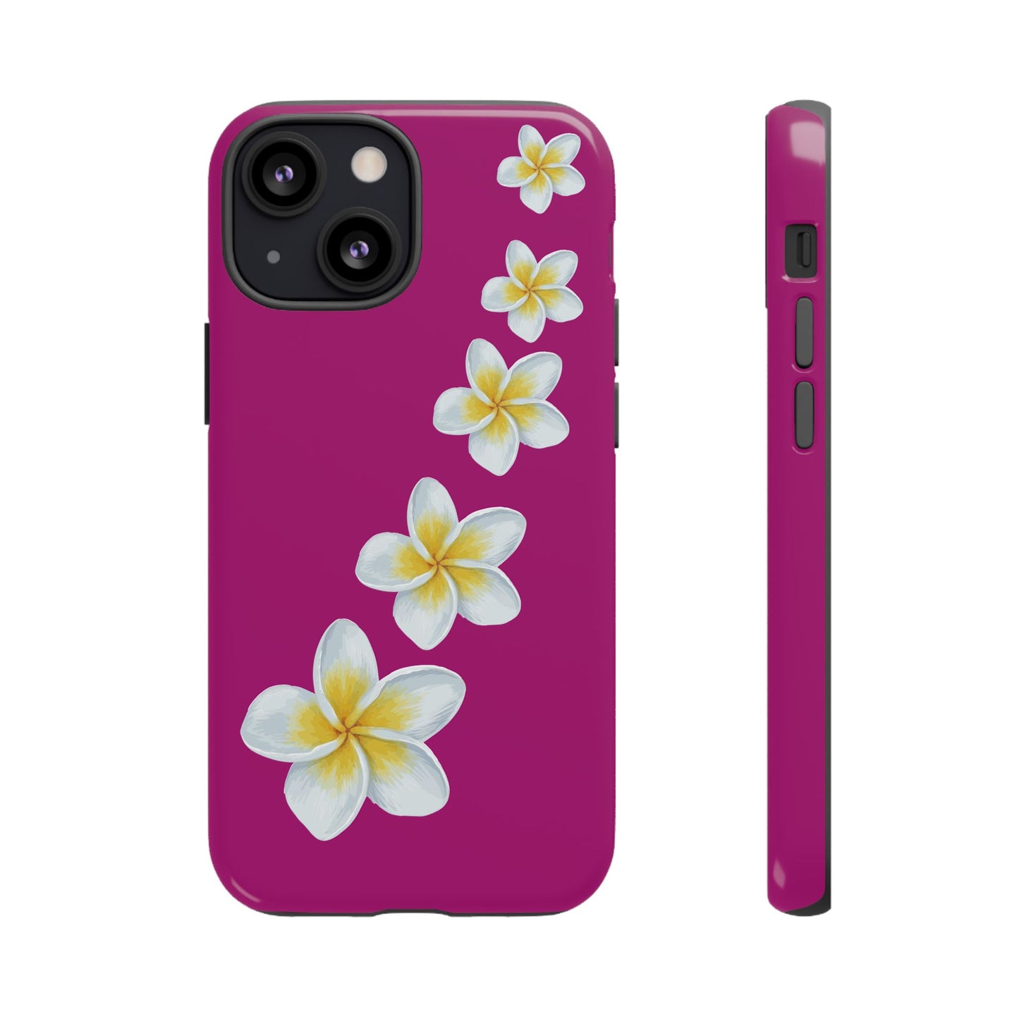 Flower Me Fuchsia Durable Phone Case