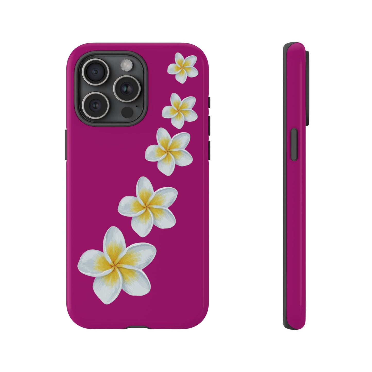 Flower Me Fuchsia Durable Phone Case