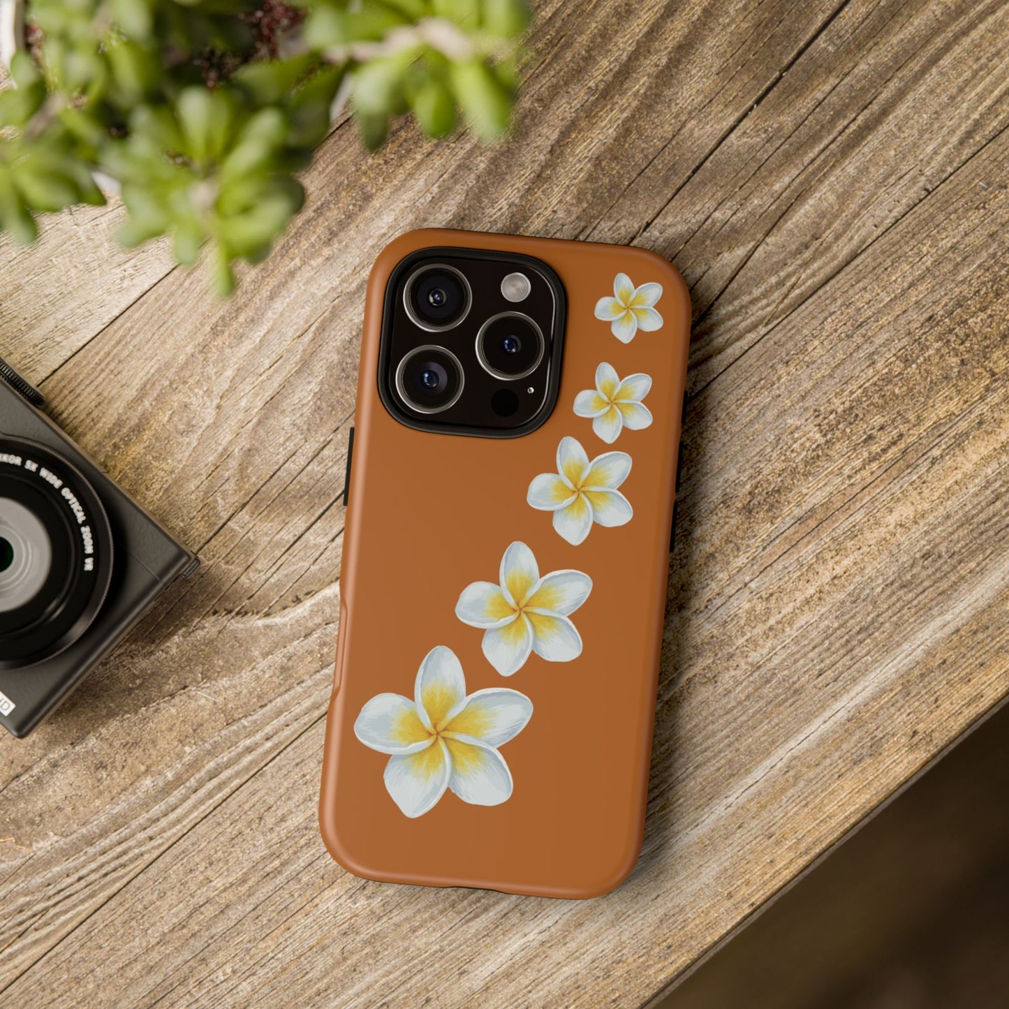 Flower Me Orange Durable Phone Cases