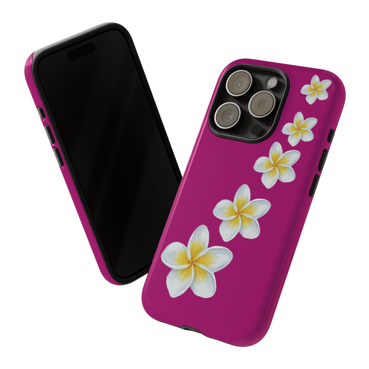 Flower Me Fuchsia Durable Phone Case