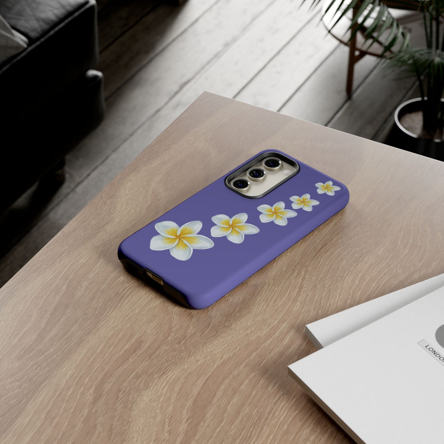 Flower Me Indigo Durable Phone Case