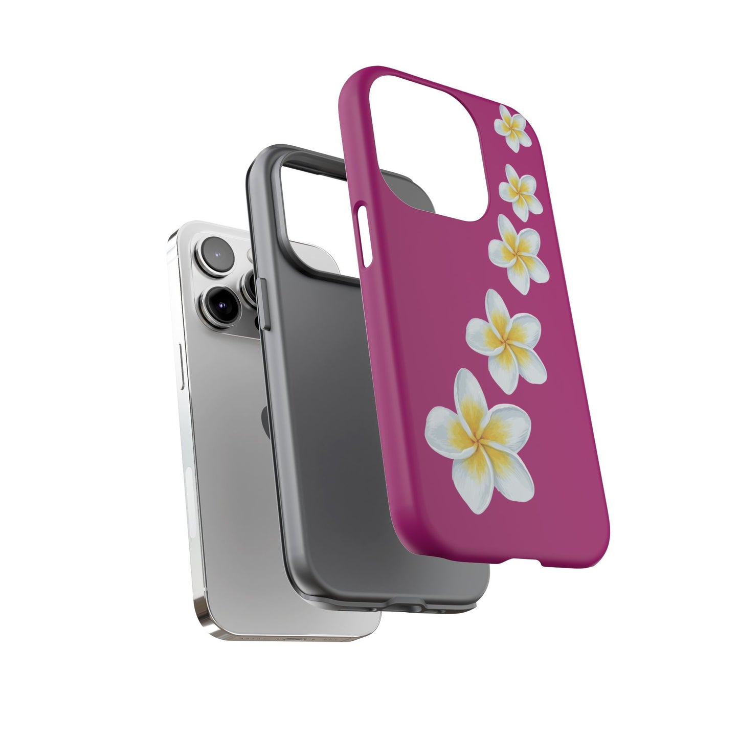 Flower Me Fuchsia Durable Phone Case