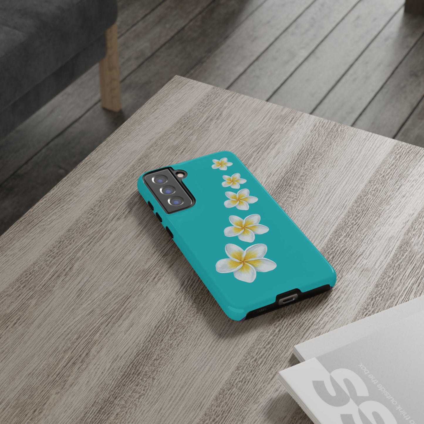 Flower Me Blue Durable Phone Case