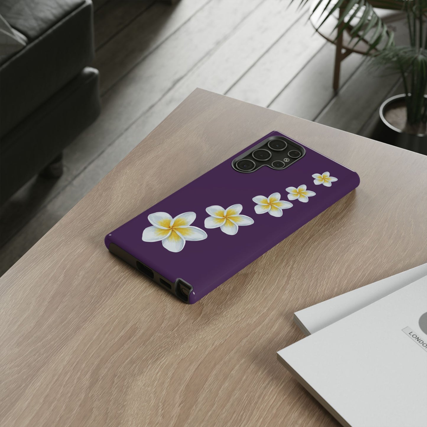 Flower Me Purple Durable Phone Case