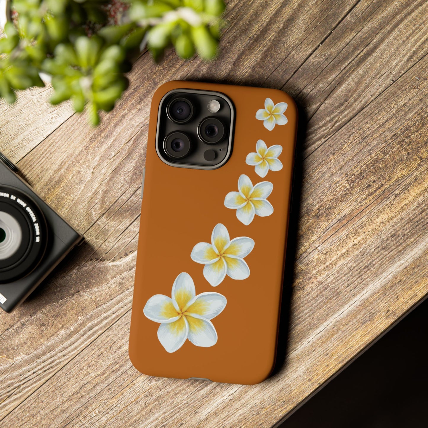 Flower Me Orange Durable Phone Cases