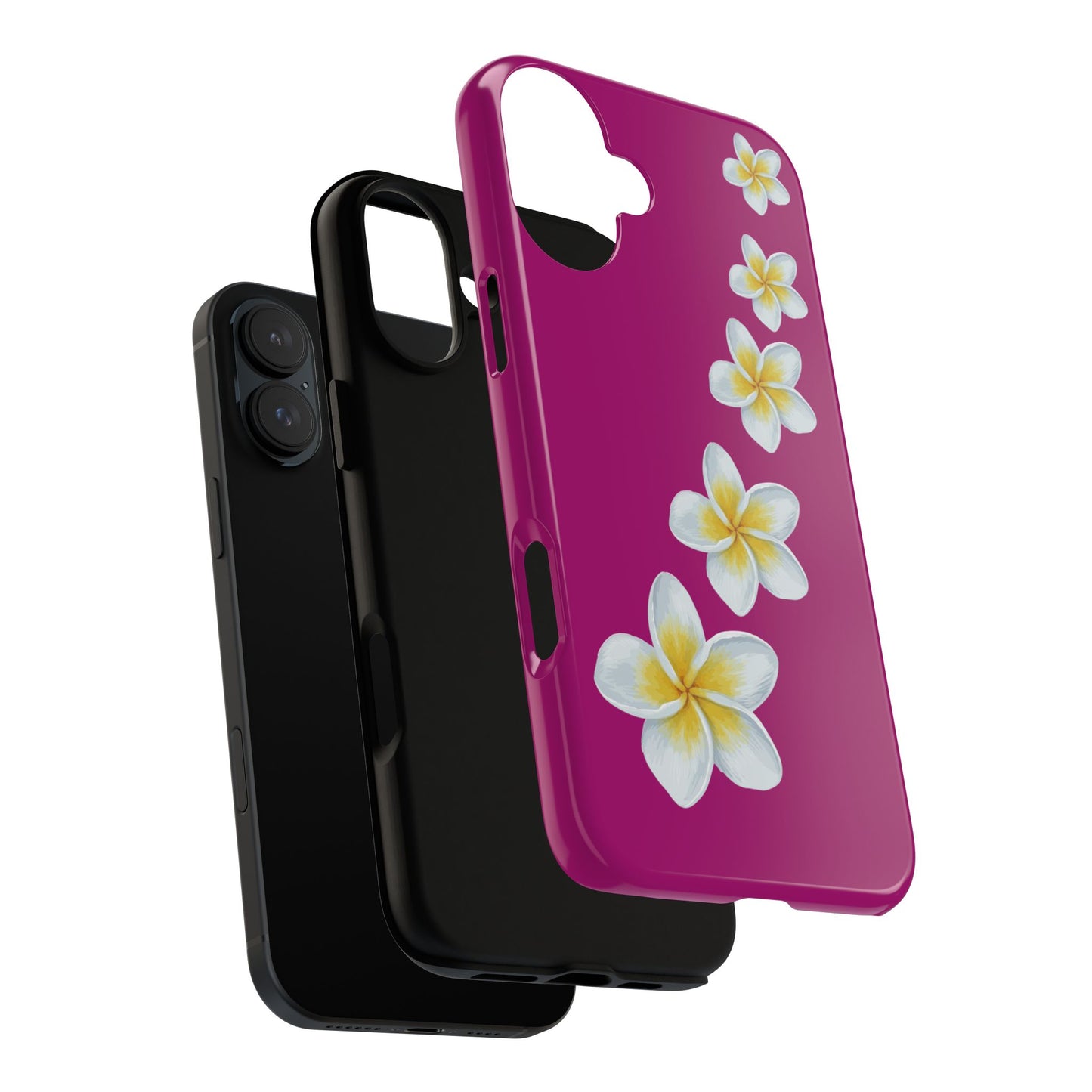 Flower Me Fuchsia Durable Phone Case