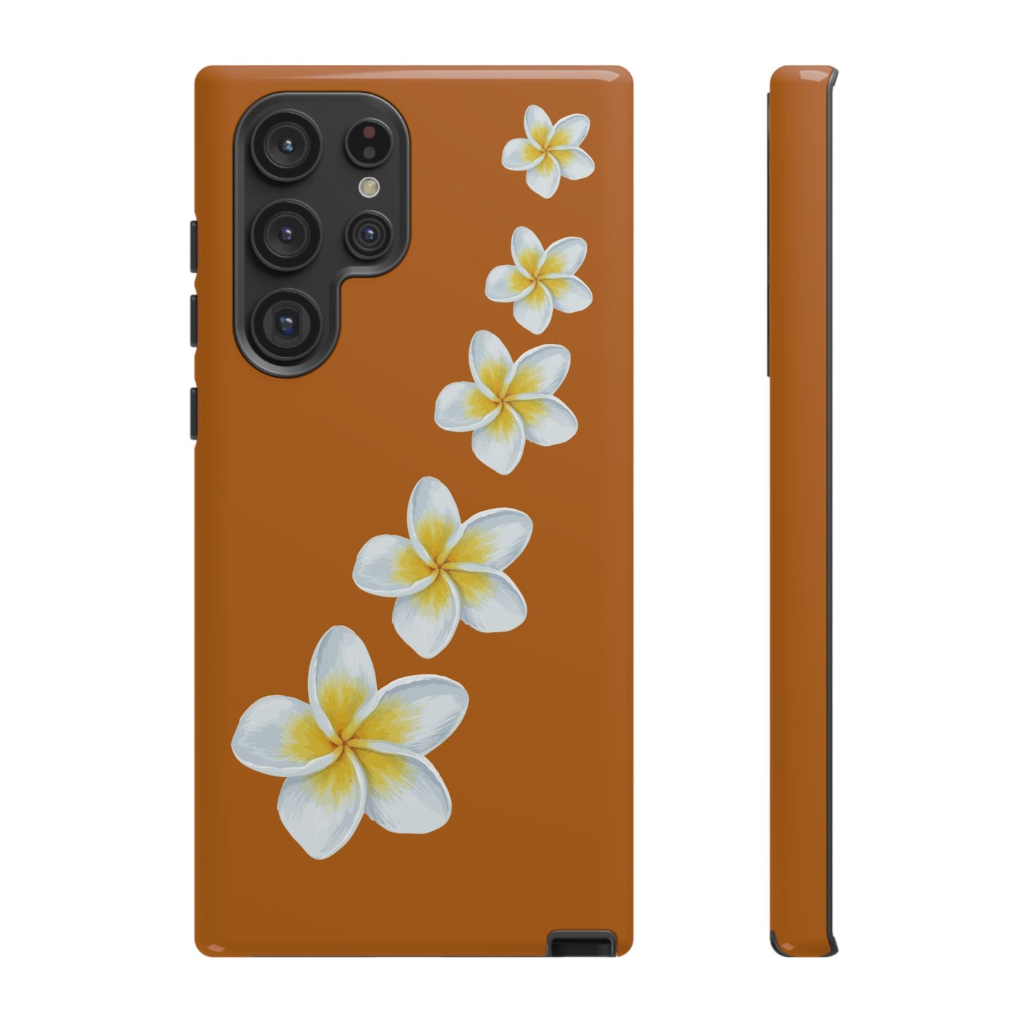 Flower Me Orange Durable Phone Cases