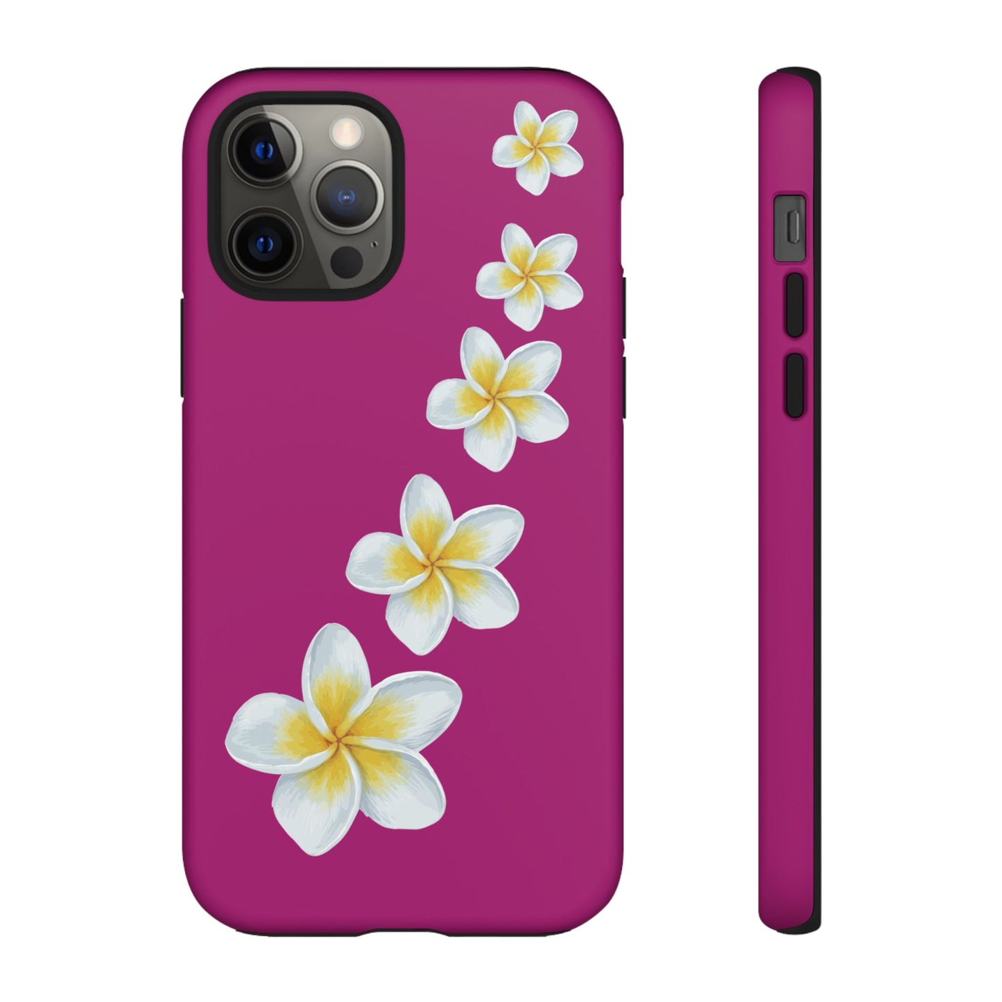 Flower Me Fuchsia Durable Phone Case
